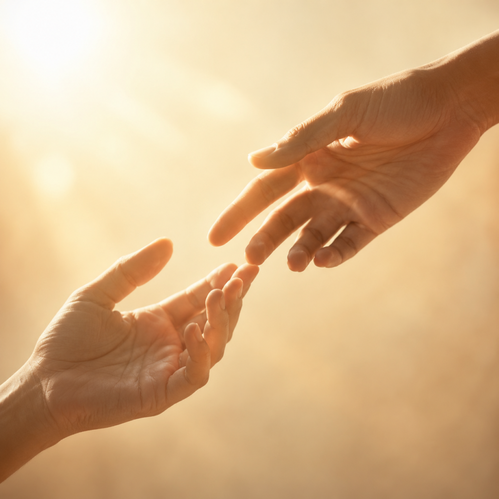 Reaching a hand
